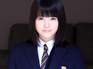 【木村つな】黒ストッキングのウブな制服美少女と着衣ファックで大量顔射！！